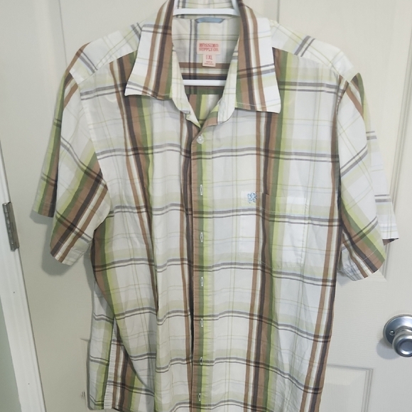 Mossimo Supply Co. Other - Mossimo Supply Co. Men's Casual Plaid Shirt - Green, Brown, White